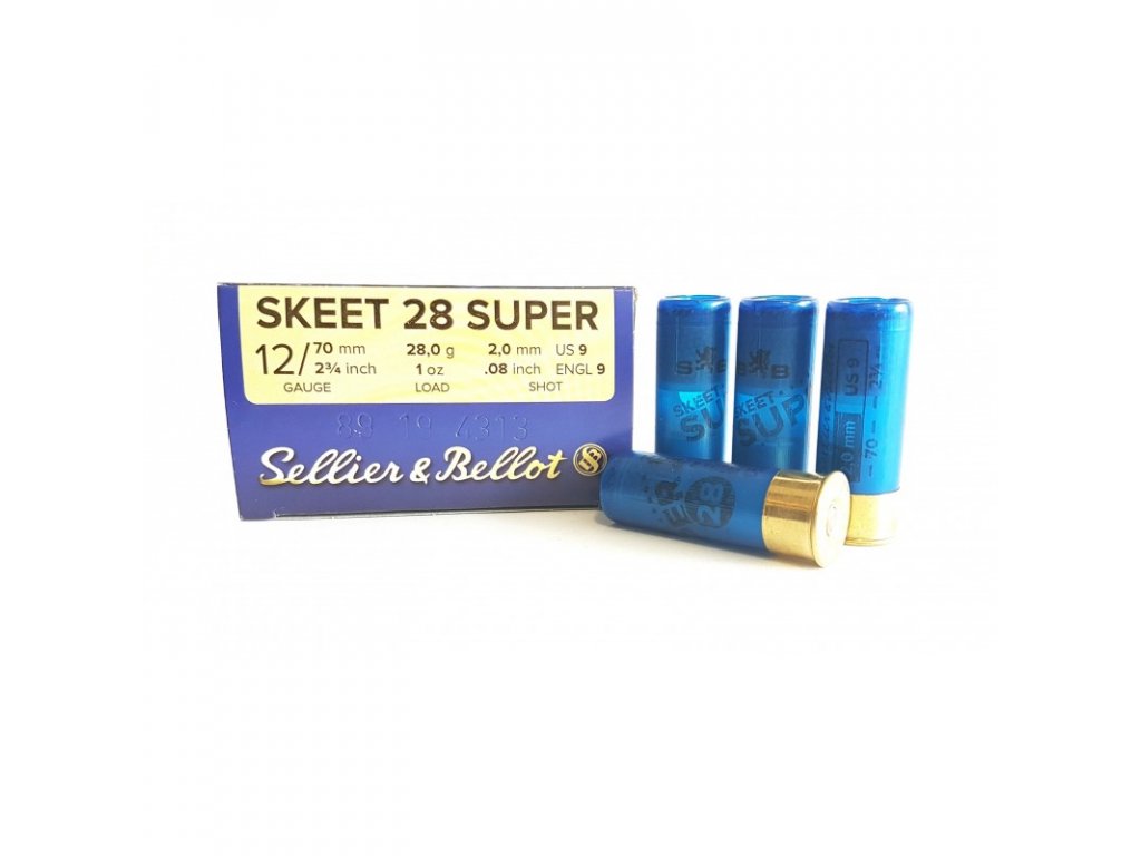 12 x 70 SKEET Super 28 g - Sellier & Bellot