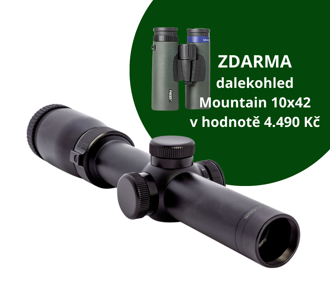puškohled In Sight 1-6x24 - FOCUS Sport Optics + dalekohled Focus Mountain 10x42 ZDARMA