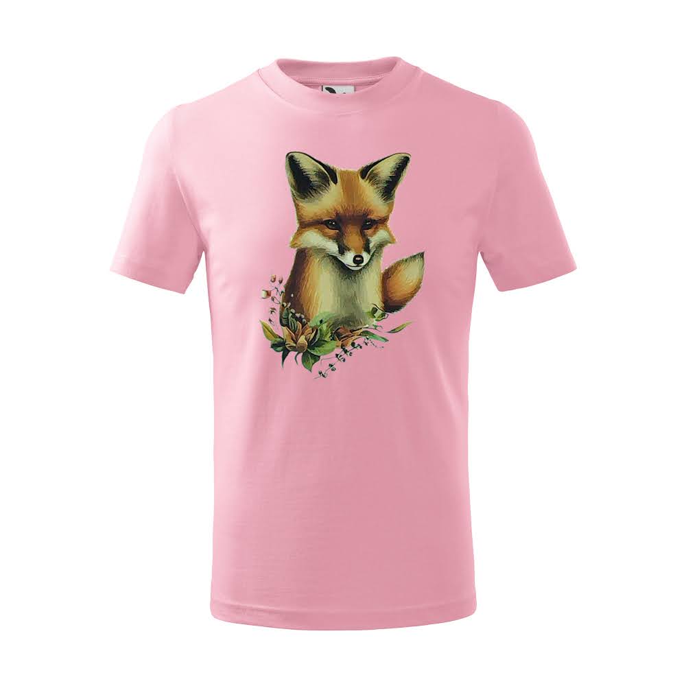 dětské tričko pink - liška I