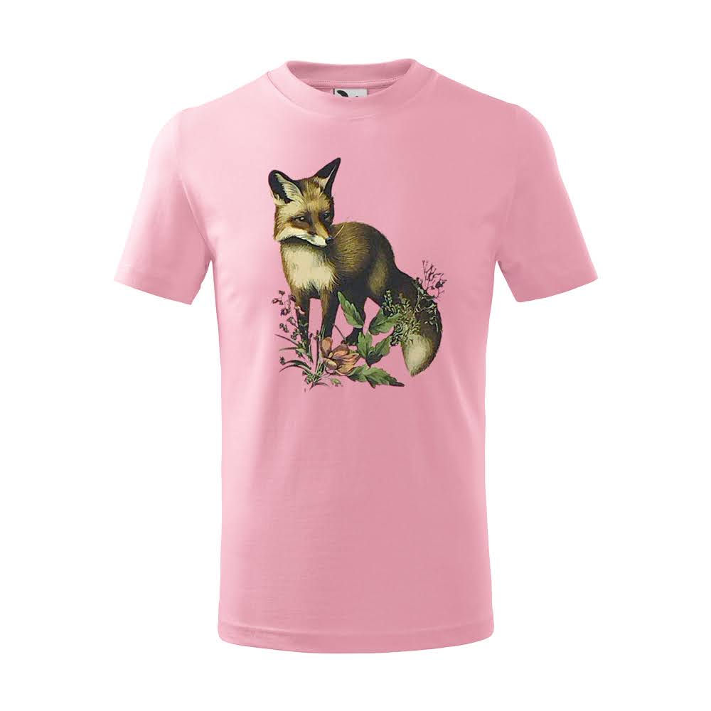 dětské tričko pink - liška II