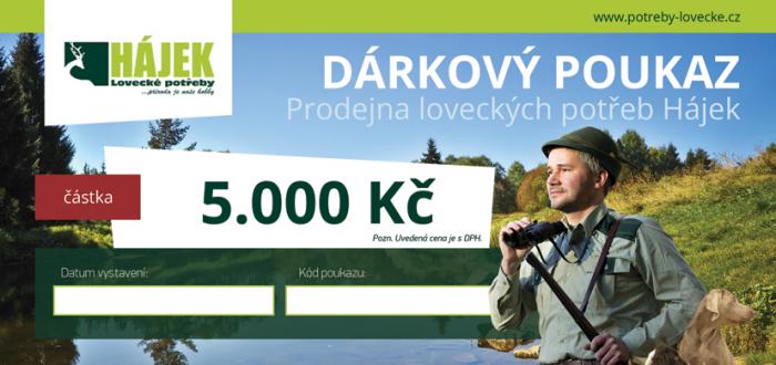 Dárkový poukaz - 5000 Kč