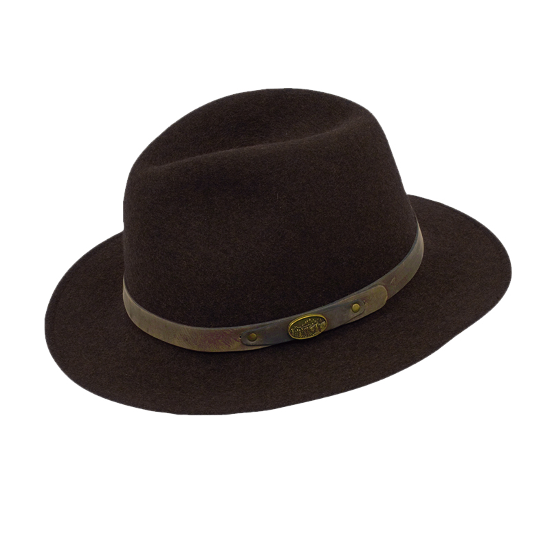 hnědý klobouk Roll Hut 1556 - Lodenhut