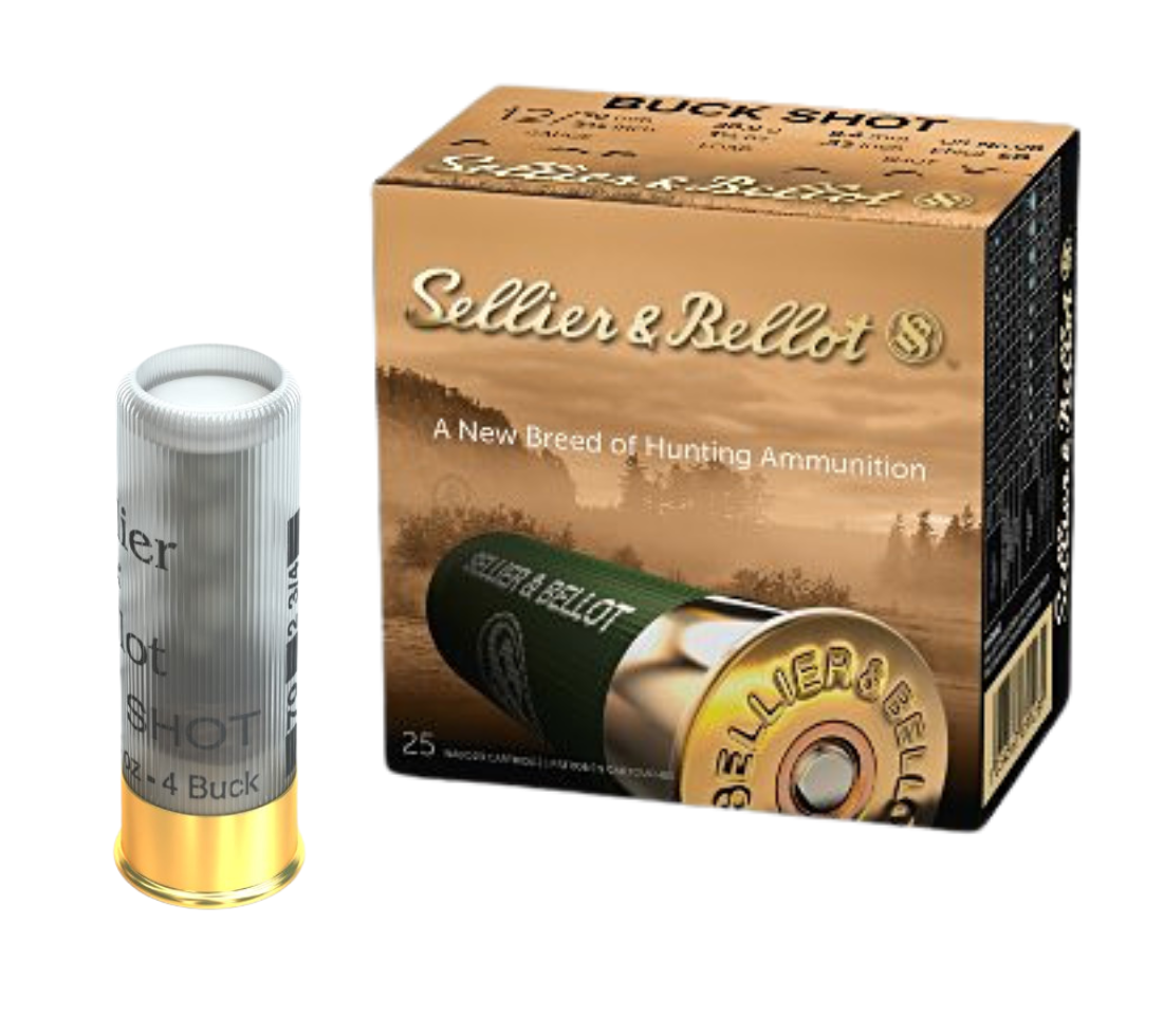 12 x 70 Buck Shot 36 g - Sellier & Bellot