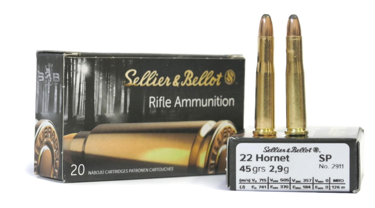 22 Hornet SP 2,9 g - Sellier & Bellot