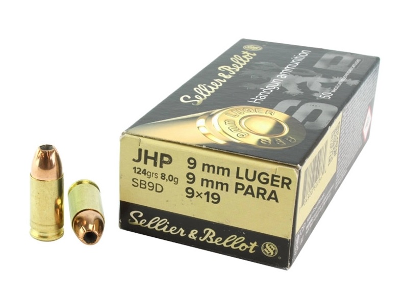 9 Luger JHP 8 g - Sellier&Bellot