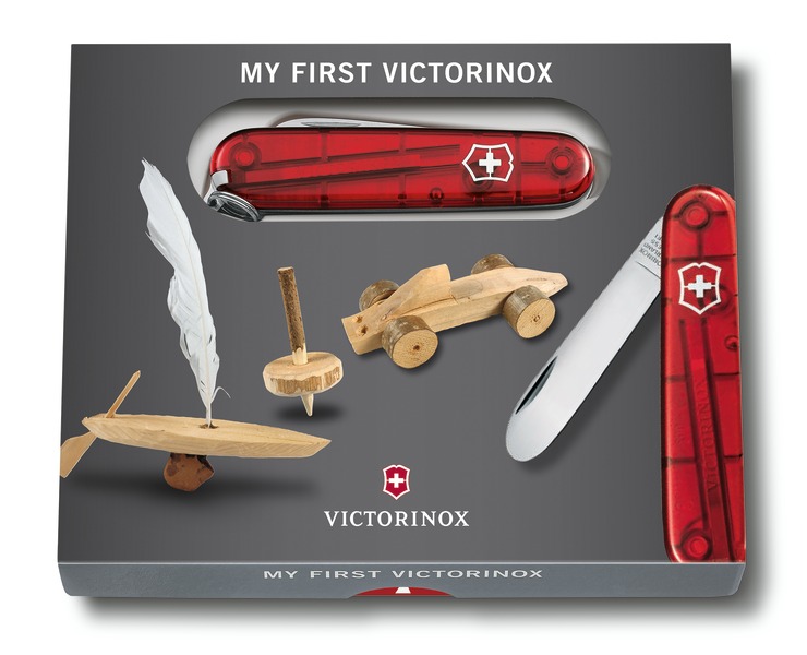 "Můj první nůž" - Victorinox - červený