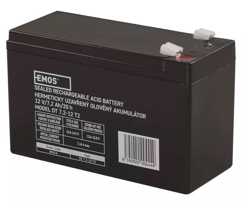 externí baterie EMOS 12V/7,2Ah
