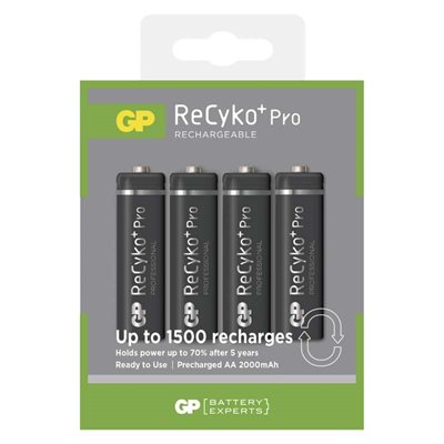 nabíjecí baterie AA GP ReCyko+ Pro Prof. 2000 - 4 ks