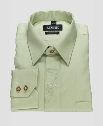 společenská bavlněná košile s výšivkou - LOEBE