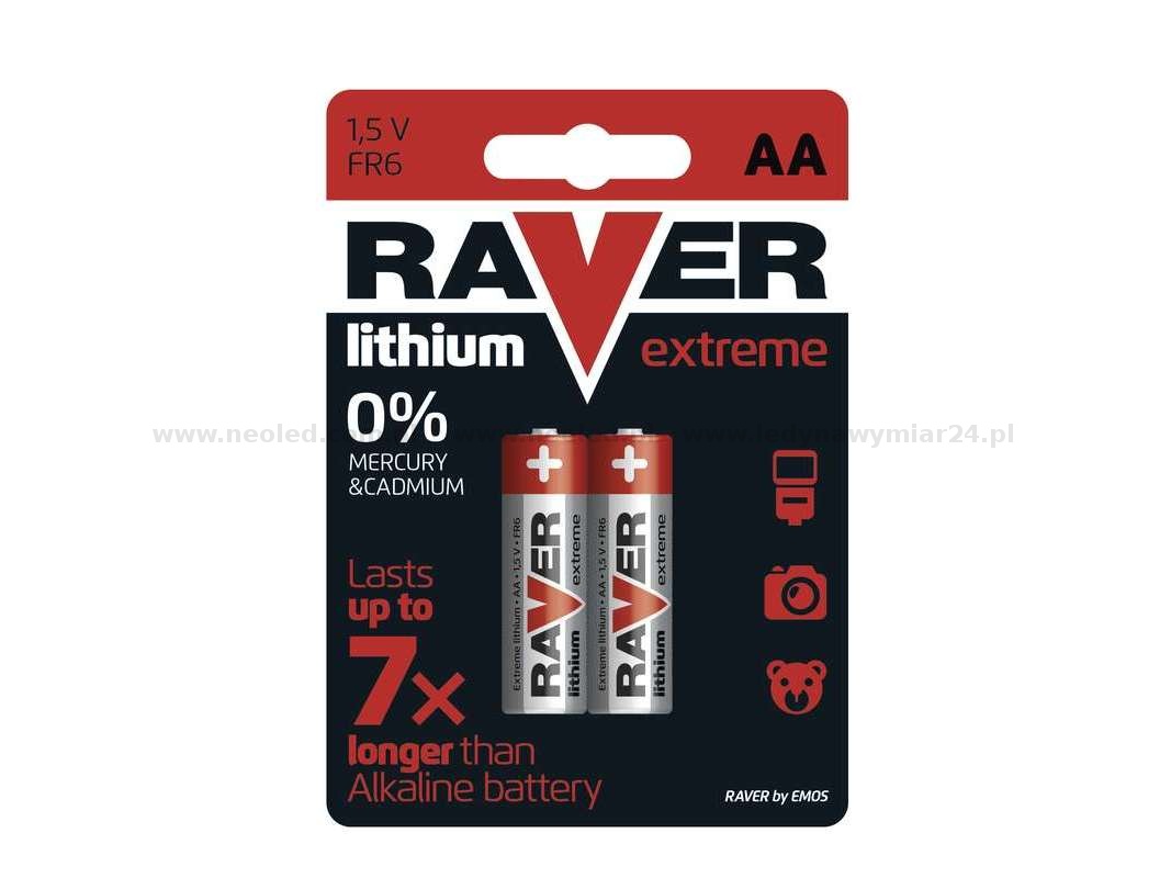 Lithiová baterie RAVER AA (FR6)