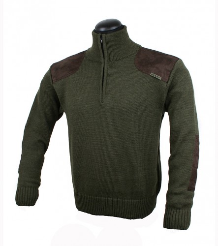 svetr Bruno - hnědá aplikace