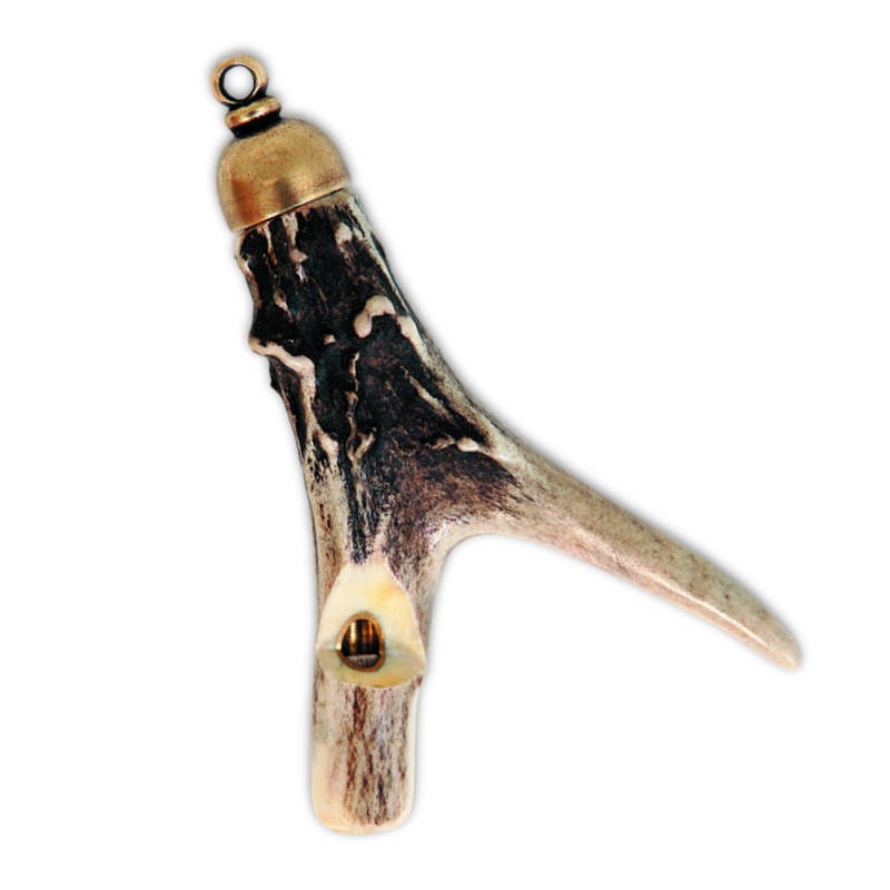 píšťalka ARTURE - srnčí paroh s mosaznou čepičkou