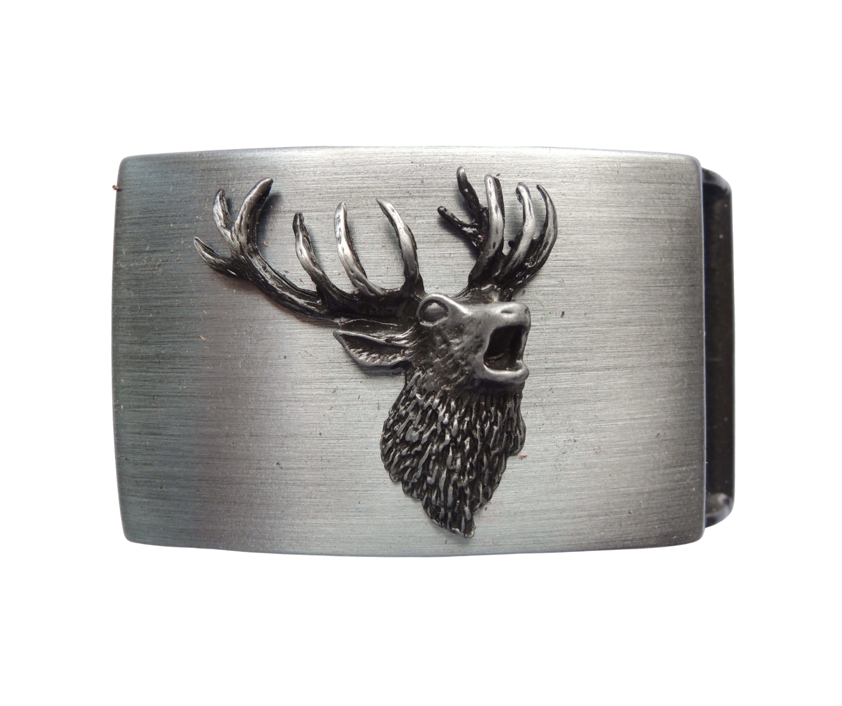 spona na opasek - troubící jelen