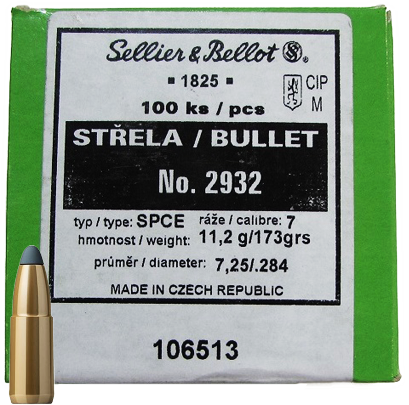 střela SB 2932 cal. 7 SPCE 173gr