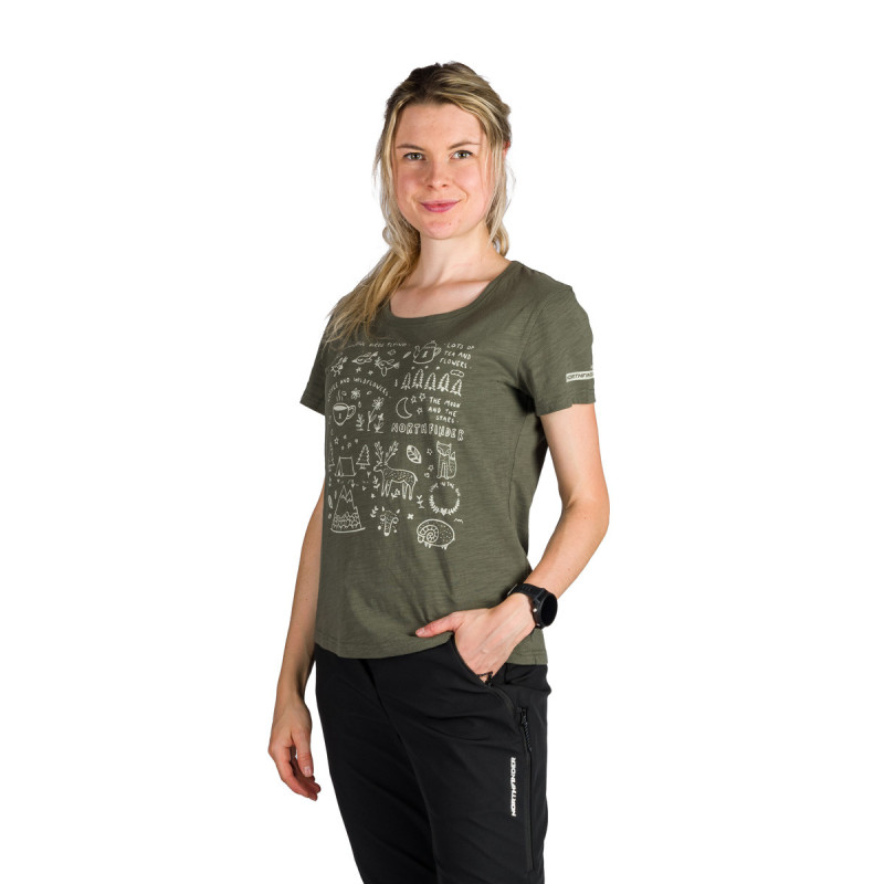dámské tričko Amie Green - Northfinder